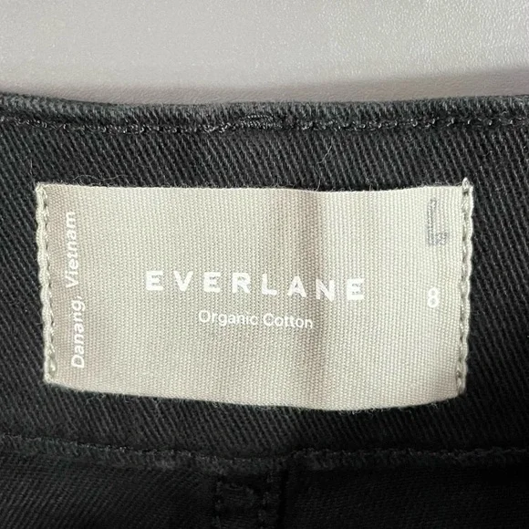 Everlane The Organic Kick Flare Pant Black Organic Cotton NWT - Picture 9 of 12
